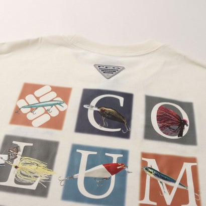 メンズ トレッキング 長袖Tシャツ MID-T バーンノベルグラフィックロングスリーブTシャツ PG2050 （Sea Salt Lure Chart）｜詳細画像