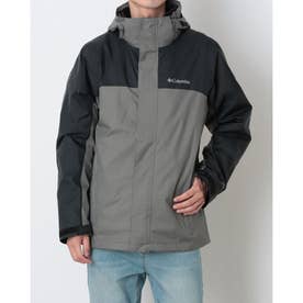 メンズ トレッキング ソフトシェルジャケット インターチェンジ ウォータータイトインターチェンジジャケット WE6690 （City Grey Black）