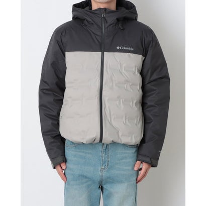 コロンビア Columbia メンズ トレッキング ダウンジャケット オムニヒート グランドトレックIVダウンフーデッドジャケット WE9710 （Flint Grey Shark）｜詳細画像