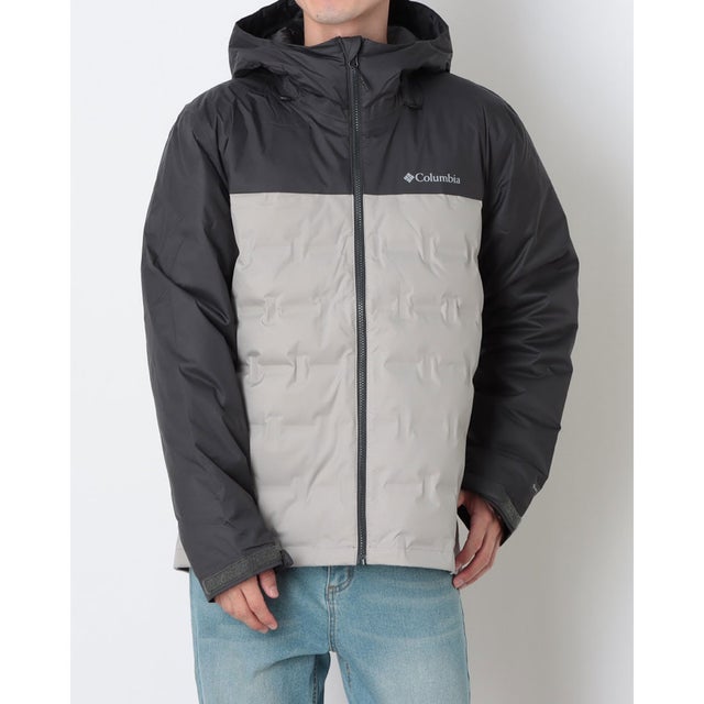 メンズ トレッキング ダウンジャケット オムニヒート グランドトレックIVダウンフーデッドジャケット WE9710 （Flint Grey Shark）