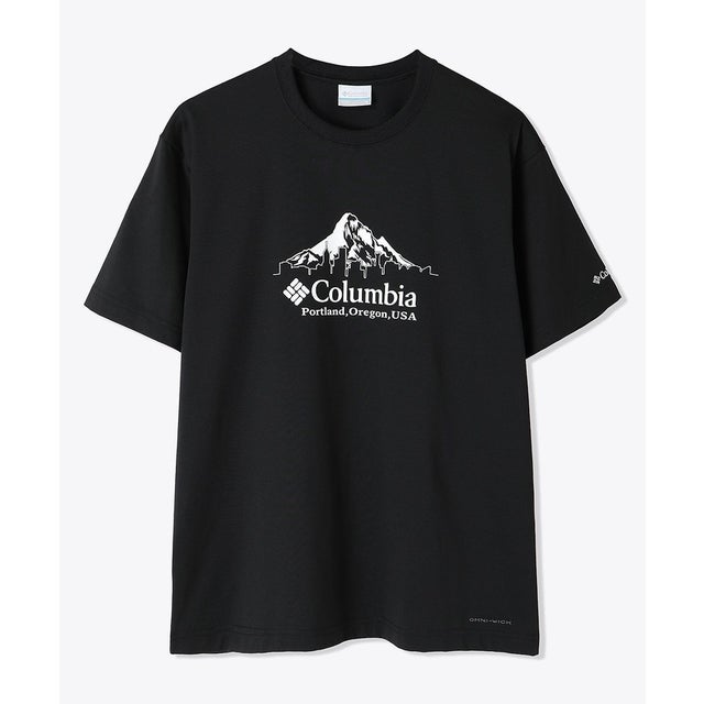 /メンズ/アーバンハイクグラフィックショートスリーブTシャツ （Black Front Print）