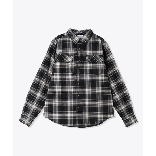 /メンズ/フレアガンストレッチフランネルシャツ （Black Two Lane Tartan）