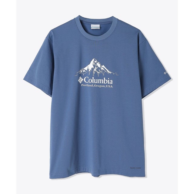 /メンズ/アーバンハイクグラフィックショートスリーブTシャツ （Blue Dusk Front Print）