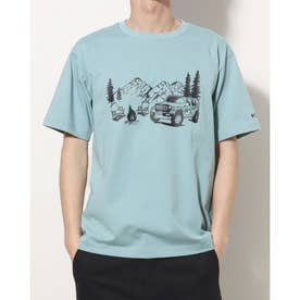 メンズ アウトドア 半袖Tシャツ ヤハラフォレストショートスリーブTシャツ PM0681 （Stone Blue）