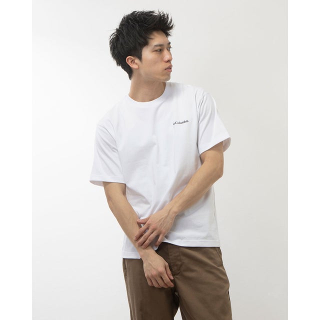 
                    メンズ アウトドア 半袖Tシャツ ポテトストリームグラフィックショートスリーブTシャツ PM3932 （WHITE）