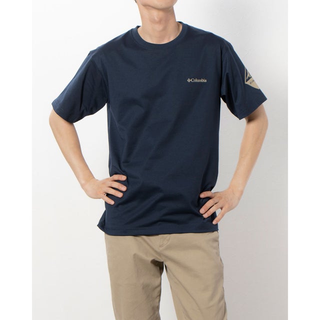 
                    メンズ アウトドア 半袖Tシャツ アーバンハイクショートスリーブティー PM0746 （Navy）