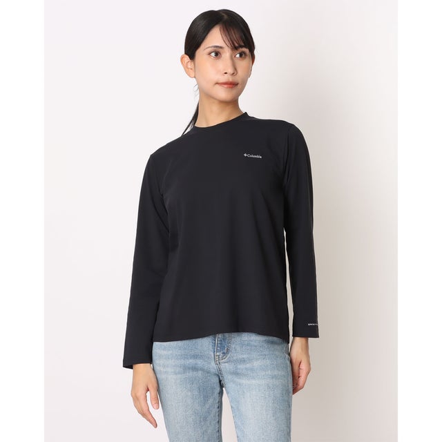 レディース トレッキング 長袖Tシャツ ウィメンズライトキャニオンロングスリーブTシャツ PL4689 （Black）