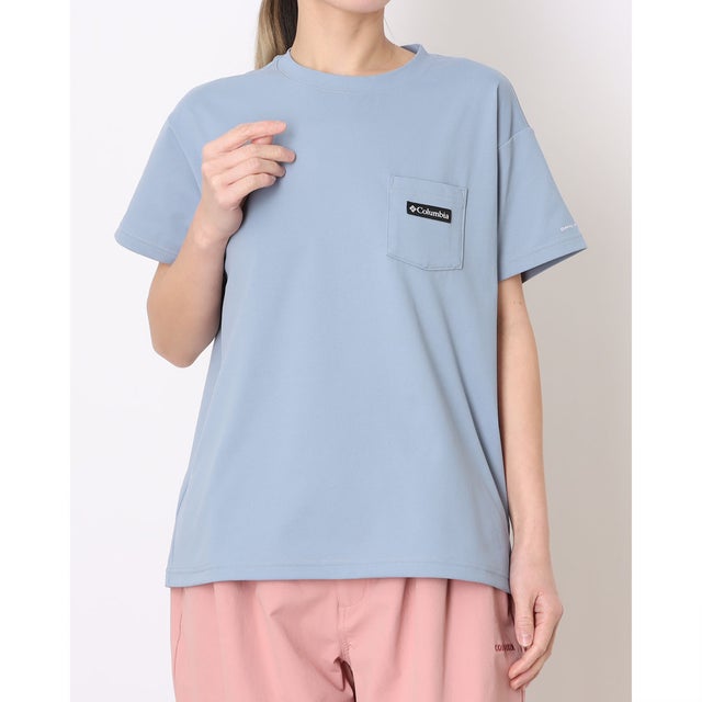 レディース トレッキング 半袖Tシャツ ウィメンズツイードキャナルポケットショートスリーブTシャツ PL7518 （Beacon）