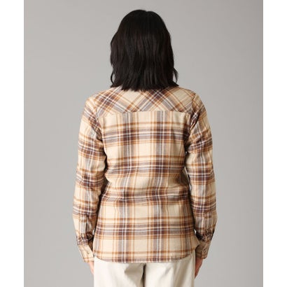 ウィメンズキャリコベイシンロングスリーブシャツ （Sedona Sage Textured Plaid）｜詳細画像