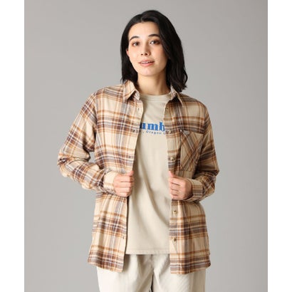 ウィメンズキャリコベイシンロングスリーブシャツ （Sedona Sage Textured Plaid）｜詳細画像
