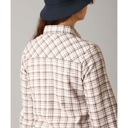 ウィメンズキャリコベイシンロングスリーブシャツ （Dark Stone Cozy Check）｜詳細画像