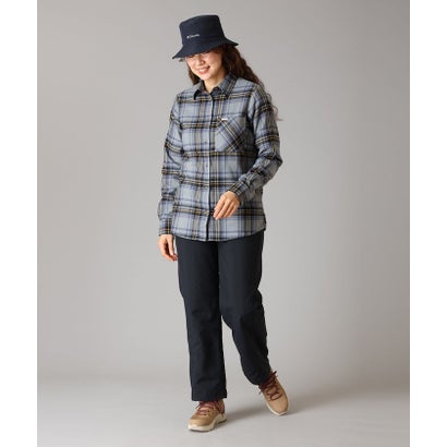 ウィメンズキャリコベイシンロングスリーブシャツ （Dark Stone Cozy Check）｜詳細画像