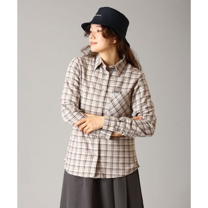 ウィメンズキャリコベイシンロングスリーブシャツ （Dark Stone Cozy Check）｜詳細画像