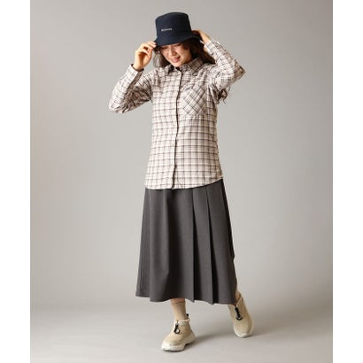 ウィメンズキャリコベイシンロングスリーブシャツ （Dark Stone Cozy Check）｜詳細画像