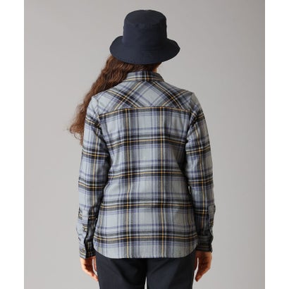 ウィメンズキャリコベイシンロングスリーブシャツ （Ancient Fossil Textured Plaid）｜詳細画像