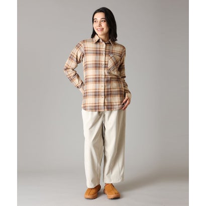 ウィメンズキャリコベイシンロングスリーブシャツ （Ancient Fossil Textured Plaid）｜詳細画像
