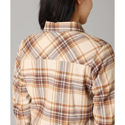 ウィメンズキャリコベイシンロングスリーブシャツ （Ancient Fossil Textured Plaid）｜詳細画像