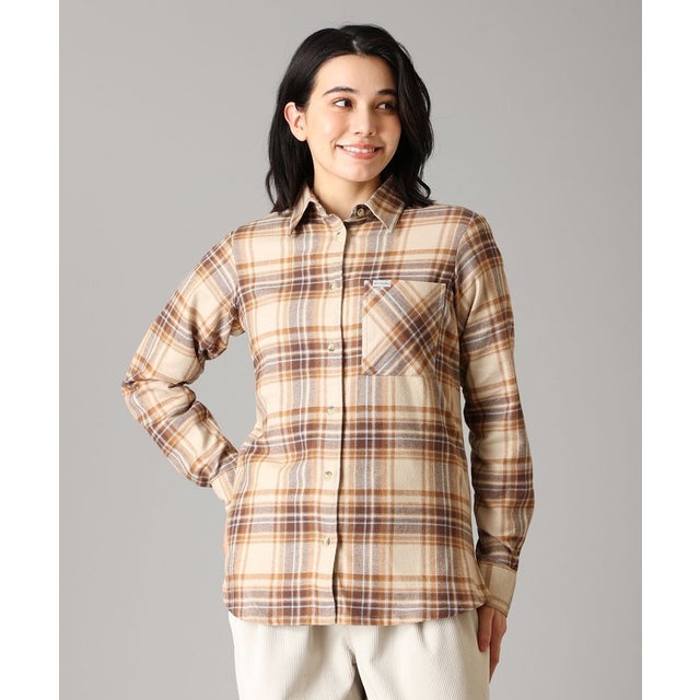 ウィメンズキャリコベイシンロングスリーブシャツ （Ancient Fossil Textured Plaid）