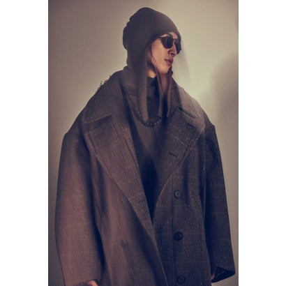 COAT SHETLAND WOOL CHECK （GRAY CHECK）｜詳細画像