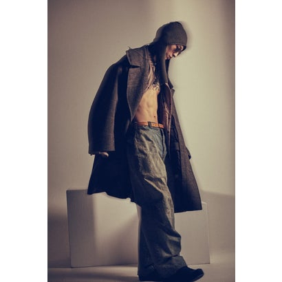COAT SHETLAND WOOL CHECK （GRAY CHECK）｜詳細画像