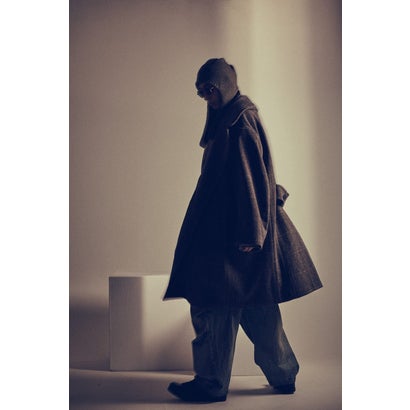 COAT SHETLAND WOOL CHECK （GRAY CHECK）｜詳細画像