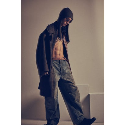 COAT SHETLAND WOOL CHECK （GRAY CHECK）｜詳細画像