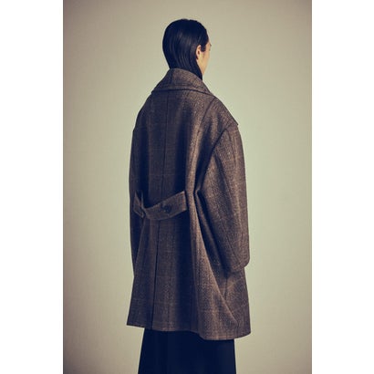 COAT SHETLAND WOOL CHECK （GRAY CHECK）｜詳細画像