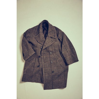 COAT SHETLAND WOOL CHECK （GRAY CHECK）｜詳細画像