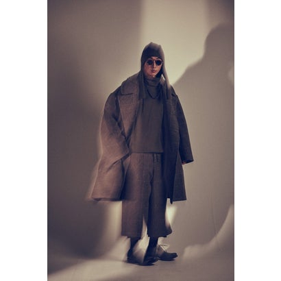COAT SHETLAND WOOL CHECK （GRAY CHECK）｜詳細画像