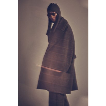 COAT SHETLAND WOOL CHECK （GRAY CHECK）｜詳細画像