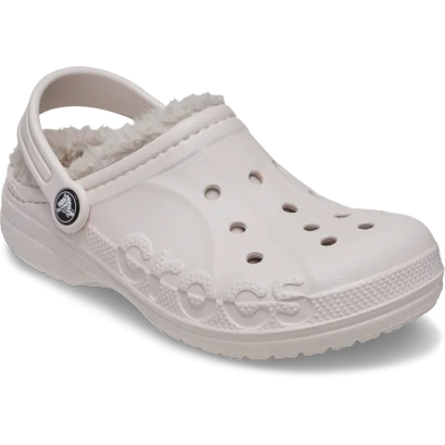 クロックス crocs サンダル キッズ バヤ ラインド クロッグ 207500 KIDS' BAYA LINED CLOG ボア クロスライト 防寒 （ピンク）｜詳細画像