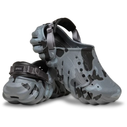 サンダル メンズ レディース エコー ダック カモ クロッグ 211981 crocs （グレー）｜詳細画像