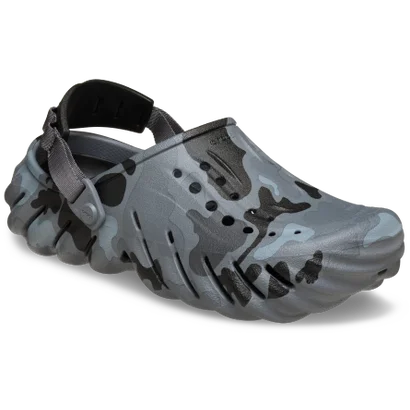サンダル メンズ レディース エコー ダック カモ クロッグ 211981 crocs （グレー）｜詳細画像