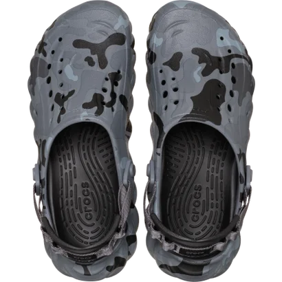 サンダル メンズ レディース エコー ダック カモ クロッグ 211981 crocs （グレー）｜詳細画像