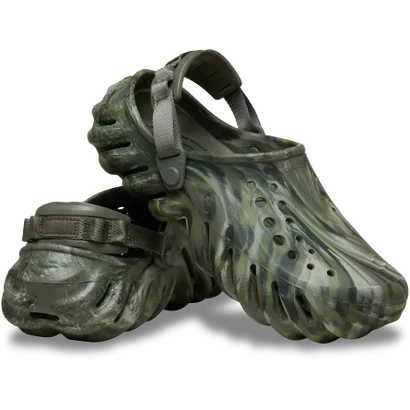 サンダル メンズ レディース エコー マーブル クロッグ 208454 crocs （カーキ）｜詳細画像