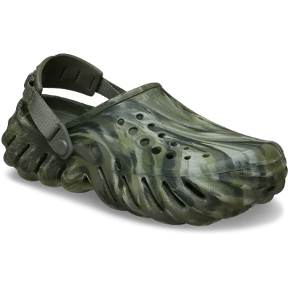 サンダル メンズ レディース エコー マーブル クロッグ 208454 crocs （カーキ）｜詳細画像