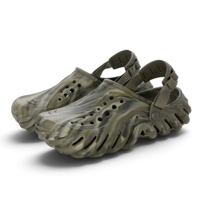 クロッグサンダル Echo Marbled Clog 208454-3N4 （Dusty Olive/Multi）
