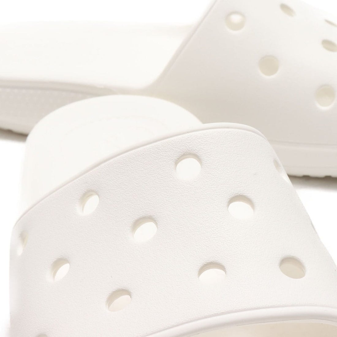 solid white crocs