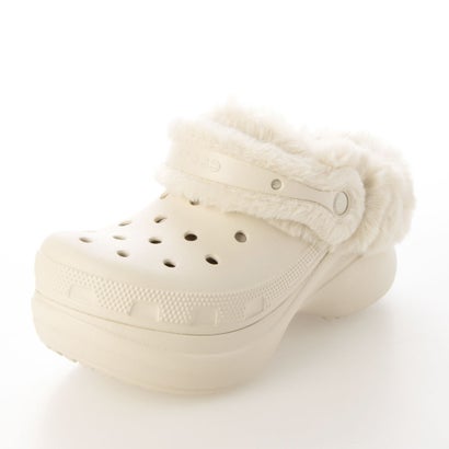 クロックス crocs レディース サンダル 厚底 ベイ ラインド クロッグ 211753 （ホワイト）｜詳細画像