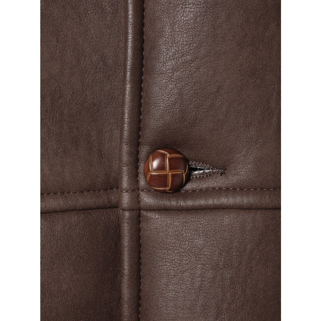 クレドナ CREDONA フェイクムートンコート （BROWN） -ファッション 