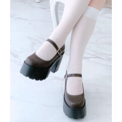 クロスチェーン付きパンプス （レッド(062)）｜詳細画像