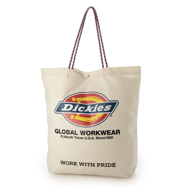 DK LOGO PRINT ROPE TOTE BAG （アイボリー）