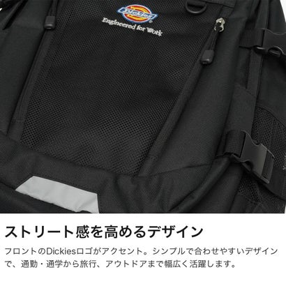 ディッキーズ Dickies リュック メンズ レディース リュックサック バックパック デイパック バッグ 2層 PC収納 背負い 軽量 デイリー B4 A4 DK EFW MESH PKT BACKPACK 80310600 （Mグレー）｜詳細画像