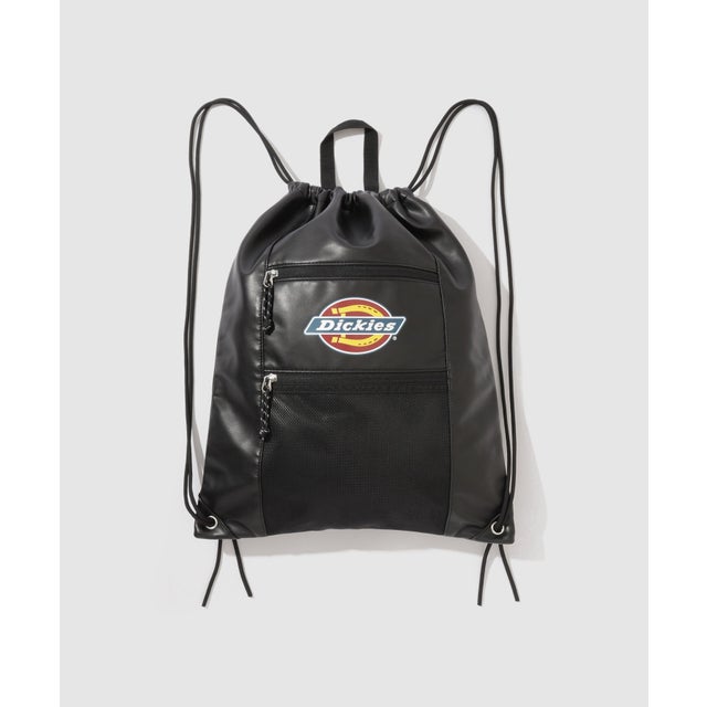 シンセティックレザー ナップサック/ICON LOGO KNAPSACK （ブラック）