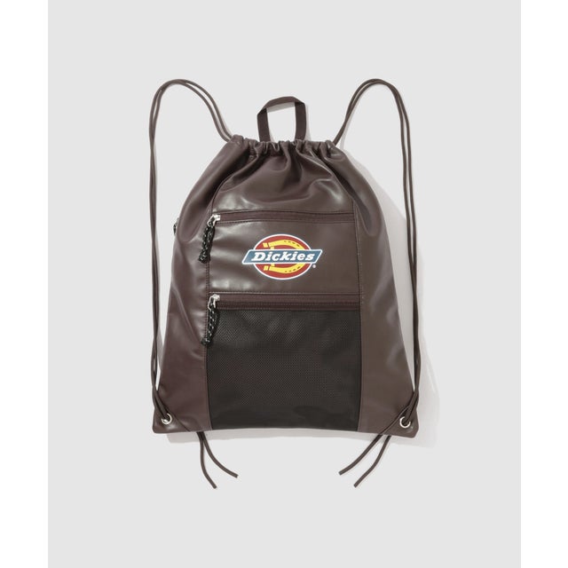 シンセティックレザー ナップサック/ICON LOGO KNAPSACK （ブラウン）