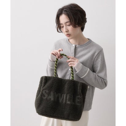 デッサン Dessin ロゴ刺繍ボアトートバッグ （ブラック(019)）｜詳細画像