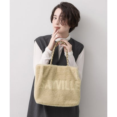 デッサン Dessin ロゴ刺繍ボアトートバッグ （アイボリー(004)）｜詳細画像