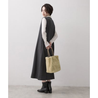 デッサン Dessin ロゴ刺繍ボアトートバッグ （アイボリー(004)）｜詳細画像