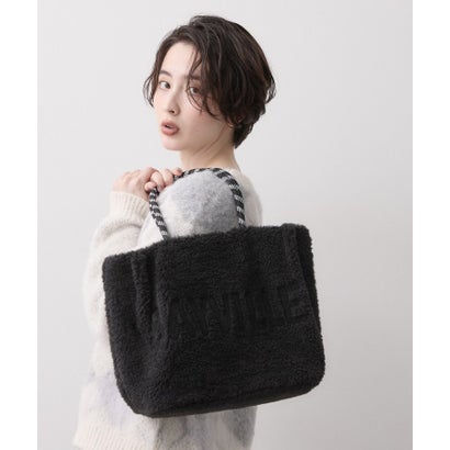 デッサン Dessin ロゴ刺繍ボアトートバッグ （アイボリー(004)）｜詳細画像