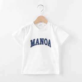 MANOAロゴ 天竺Tシャツ (ホワイト)